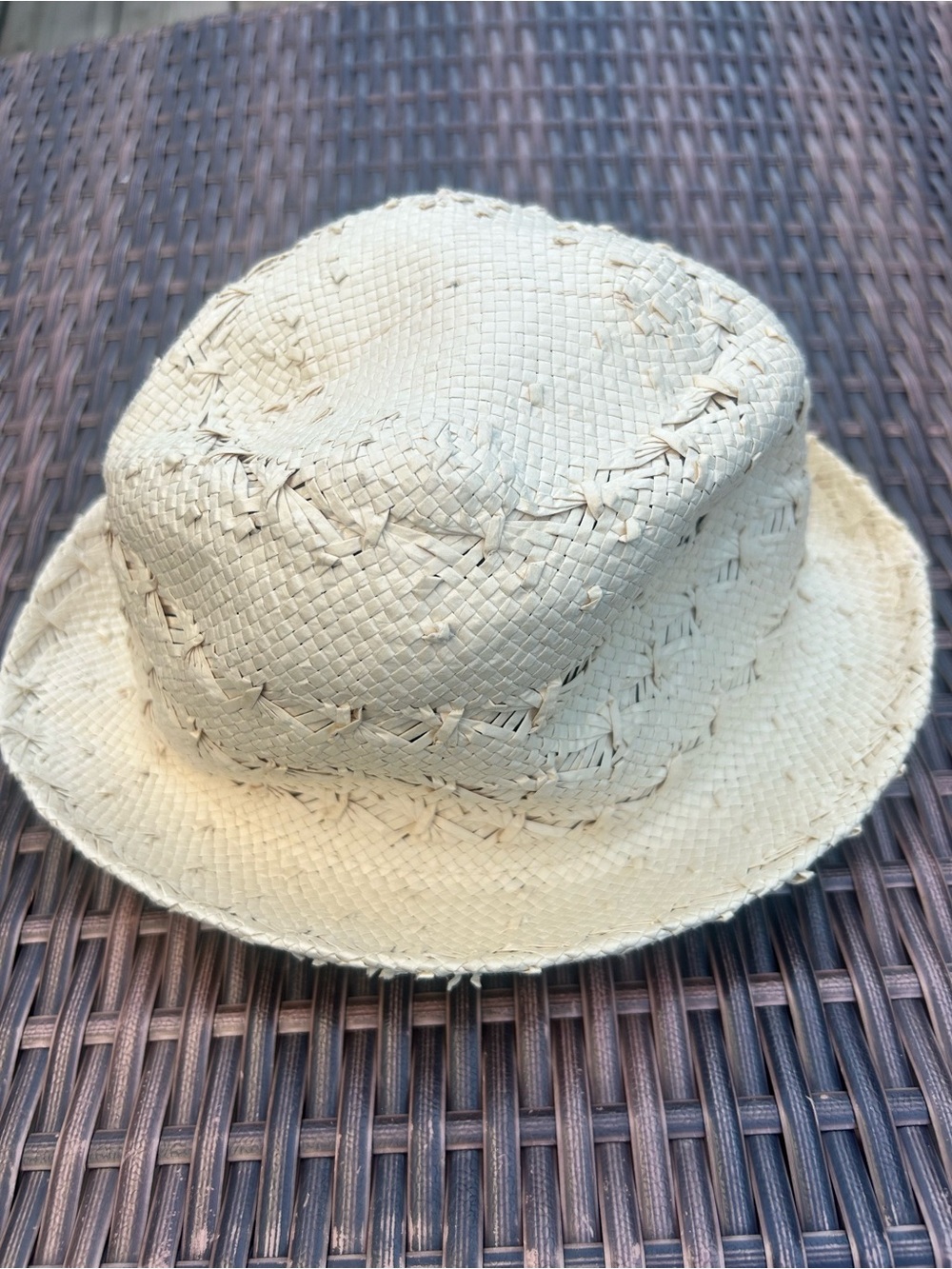 Women's Natural Straw Fedora Hat - Lightweight Summer Style